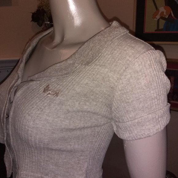 YAGA GIRLZ CROP TOP  GRAY SMALL  SUPER CUTE!!! - Picture 2 of 8